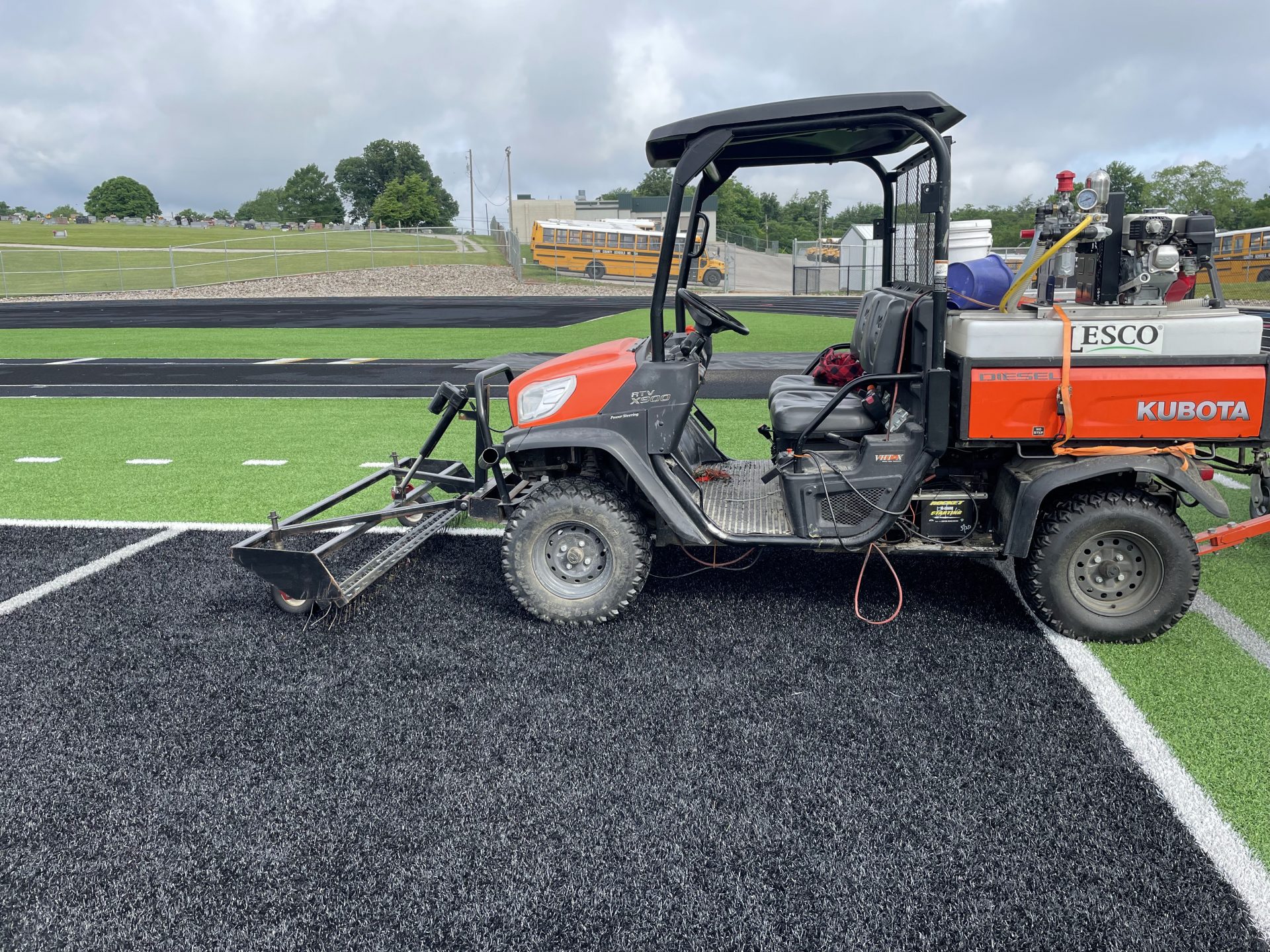 Turf field cleaning